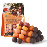 Furmate Kabobs dog treats with five flavors on a skewer for dogs