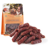 Furmate Soft Beef Sausage treats packaging highlights premium protein for dogs.