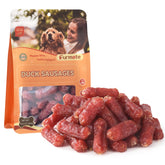Furmate soft duck sausage treats in packaging for daily rewards