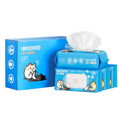 Furmini Unscented Pet Wipes 400pc pack for gentle head-to-tail cleansing.