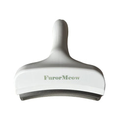 FurorMeow deshedding curve blade large white tool removes loose fur gently.