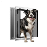 FurrFinesse wall dog door with aluminum frame for durable weather-resistant access