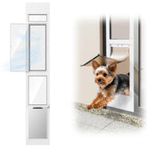 FurrFinesse doggy door sliding door shows quick, secure access for medium dogs.