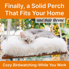 Furrfinity Cat Hammock plush cushion offers cozy comfort for naps.