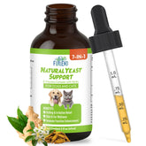 FURIEND 7-in-1 herbal liquid bottle promotes skin comfort for dogs and cats.