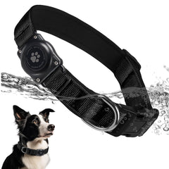 Furrigo AirTag dog collar with integrated holder for secure tracking