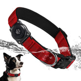 Furrigo upgraded AirTag dog collar with integrated holder for easy tracking on adventures.