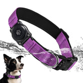 Furrigo Upgraded AirTag Dog Collar with integrated holder for seamless Apple AirTag tracking.