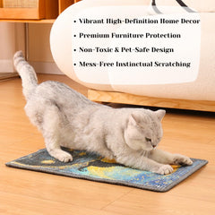 Furrther Starry Night wall-mount setup showing space-saving scratching solution