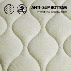 furrybaby dog mat anti-slip bottom keeps it steady on hardwood floors