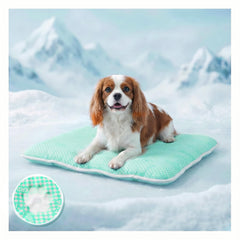 Furrybaby dog cooling mat 30x20 on floor delivers refreshing relief for hot pets