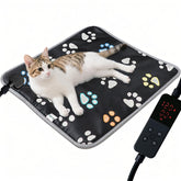 Furrybaby heating pad top view with 17x17 inch design for cozy warmth.