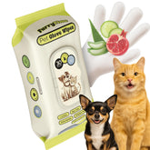 FURRYTIME pet glove wipes for dogs and cats, convenient no rinse grooming