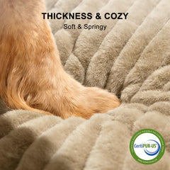 FURTIME dog bed anti-slip bottom keeps the bed in place during play.