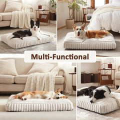 FURTIME dog bed medium crate setup with bed inside kennel.