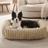 FURTIME dog bed neck pillow supports head and neck for calmer sleep