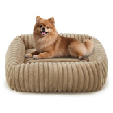 FURTIME dog bed rectangle with soft cover supports peaceful sleep and easy cleaning.