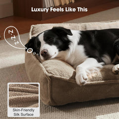 Removable cover on FURTIME XL bed for easy cleaning and freshness.