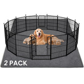 FURWEY 72x72 washable dog pee pad provides on-floor protection.