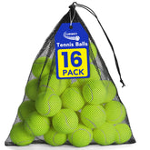 FURWEY dog tennis balls, 2.5-inch diameter, bright yellow for outdoor visibility.