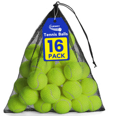 FURWEY dog tennis balls, 2.5-inch diameter, bright yellow for outdoor visibility.