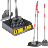 FUSBUNTY dog pooper scooper with large tray for quick pickups.