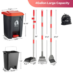 FUSBUNTY removable inner bucket enables quick, tidy empties after each cleanup.