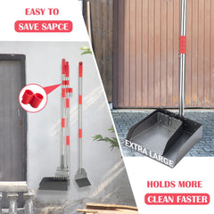 FUSBUNTY stainless steel rake and tray for outdoor durability.