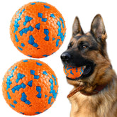 FUSOTO dog ball orange 2.75-inch – bright, easy to spot for fetch shots.
