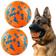 FUSOTO dog ball orange 2.75-inch β bright, easy to spot for fetch shots.
