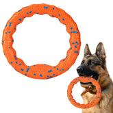FUSOTO Dog Ring Toy with open center for longer, straighter flight.