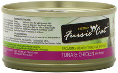 Fussie Cat grain-free DHA-rich formula for balanced nutrition.