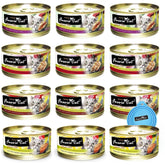 Fussie Cat Premium Tuna & Ocean Fish cans display variety for daily meals