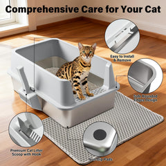 FUTAM durable stainless steel construction resists odors and rust for long use.