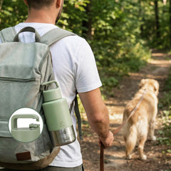 FUYEC leak-proof lid prevents spills during car trips and hikes.