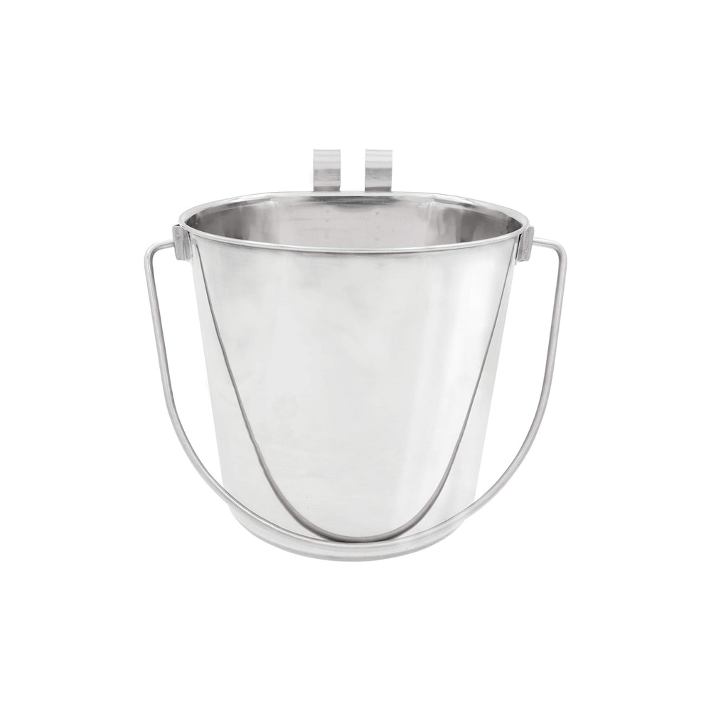 Fuzzy Puppy flat-sided pail with dual hooks for crate mounting