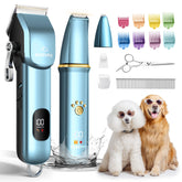 FuzzyFix dog grooming kit dual clippers for efficient large-area trimming