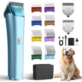 FuzzyFix Nova clipper with dual five-in-one blades for versatile pet trimming.