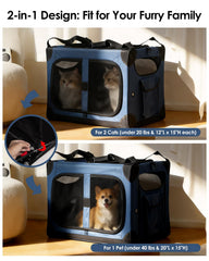 FuzzyNest extra large carrier features reinforced frame for stable travel