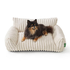 FWERDG cute couch bed in cream for indoor pets' daily naps