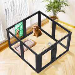 FXW AuraSpace 24in playpen front view, safe indoor space for puppies