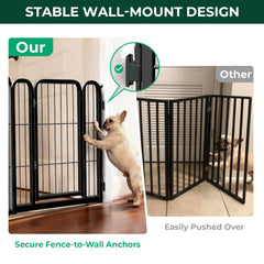 FXW Dog Gate full-metal design delivers a durable indoor barrier.