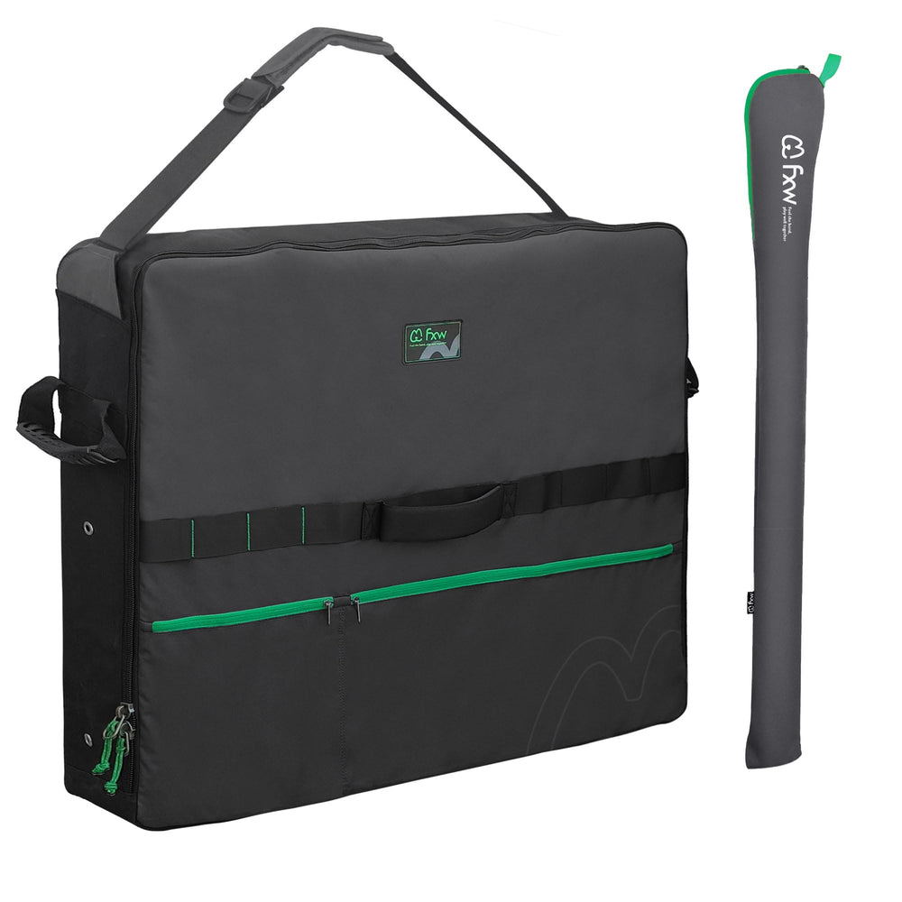 FXW Specialized Dog Playpen Storage Bag front angle for easy RV travel storage.