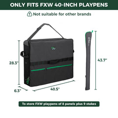 FXW Specialized Dog Playpen Storage Bag shoulder strap detail for comfortable transport.