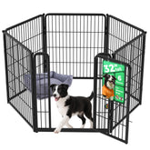 FXW Homeplus Unleashed indoor dog playpen front view showing safe containment for small and medium dogs.