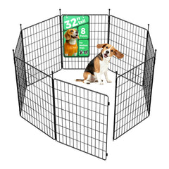 FXW MiniPaws 32-inch 8-panel playpen extended setup for versatile spaces.