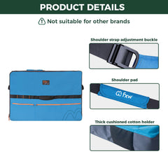 FXW adjustable shoulder strap design enhances comfort during long RV carries.