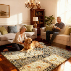 FXW pad with waterproof layer prevents leaks in dog playpen areas.