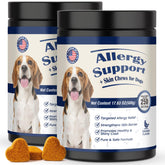 FXZRQJ dog allergy chews packshot promoting daily itch relief