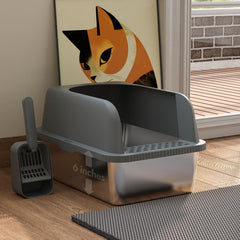 FYLICA high-wall ABS shell pictured for enhanced privacy and spill protection.